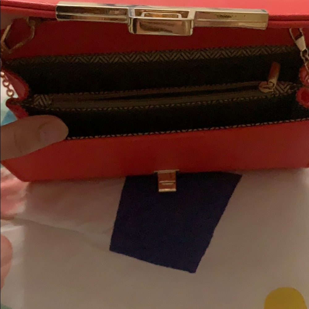 Orange Wristlet with Shoulder Strap - Picture 17 of 17
